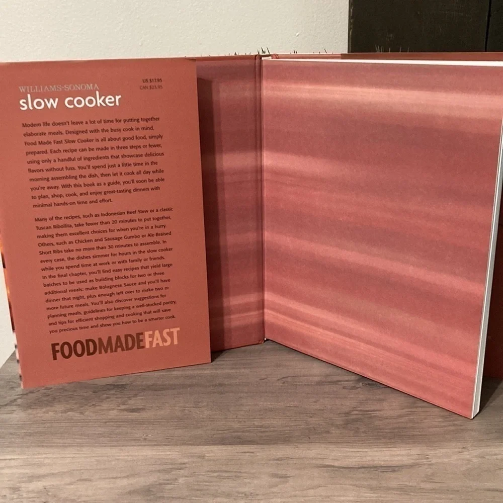 WILLIAMS SONOMA SLOW COOKER FOOD MADE FAST COOKBOOK